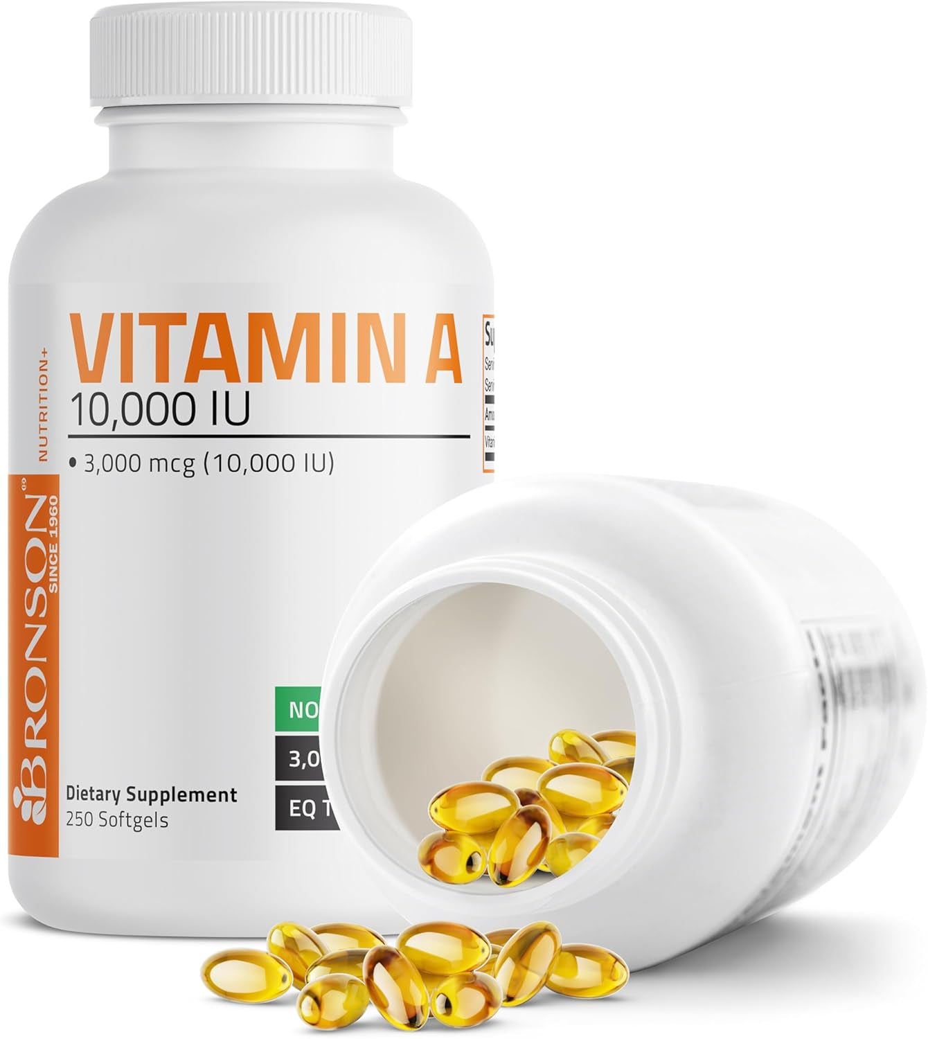 Vitamin a 10,000 IU Premium Non-Gmo Formula Supports Healthy Vision & Immune System and Healthy Growth & Reproduction, 250 Softgels