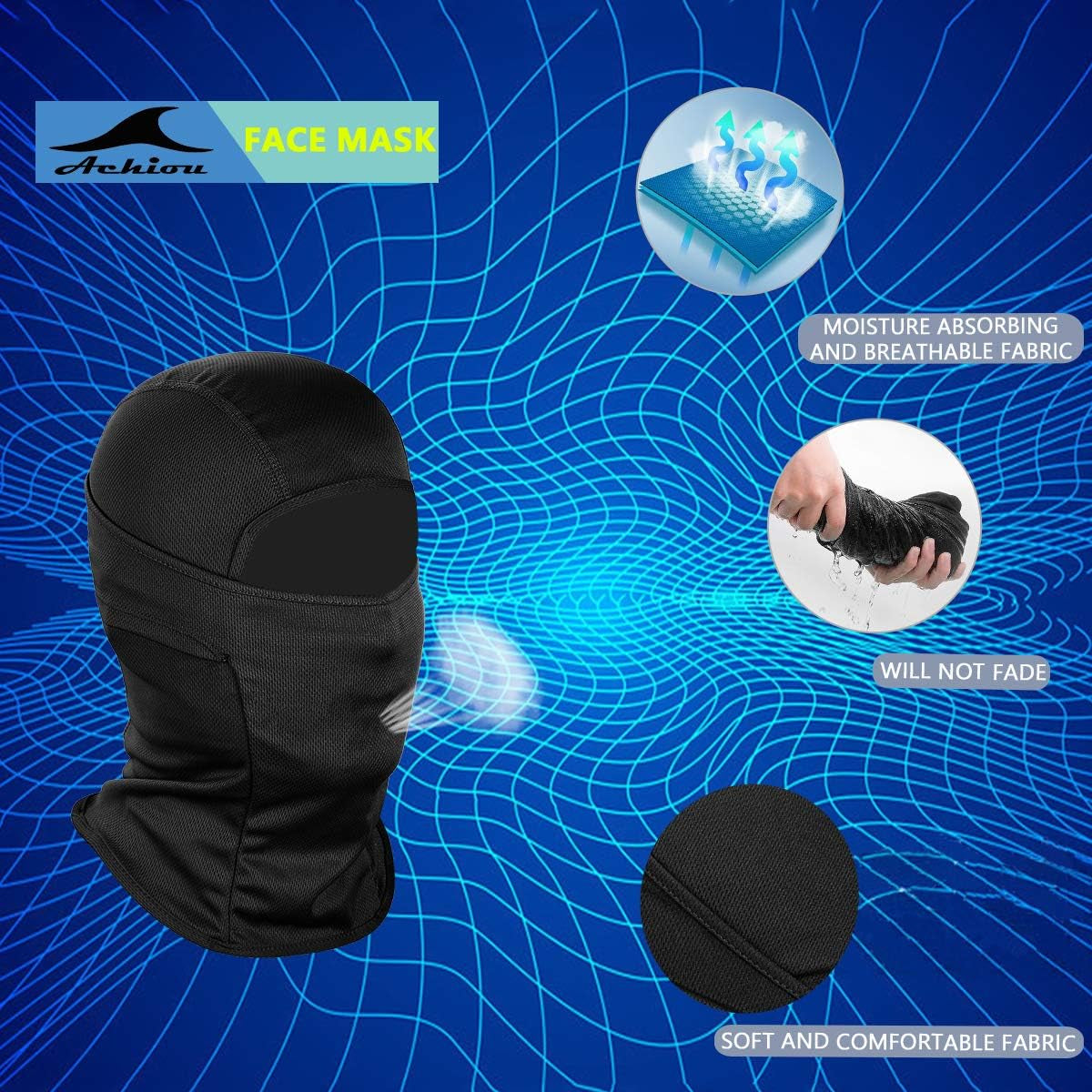 Ski Mask for Men Women, Balaclava Face Mask, Shiesty Mask UV Protector Lightweight for Motorcycle Snowboard