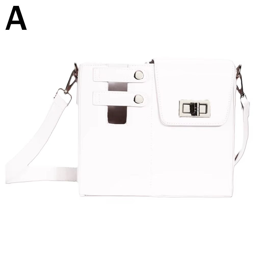 Portable Outdoor Crossbody Water Bottle Carrier with Adjustable Strap and PU Leather Storage Pocket