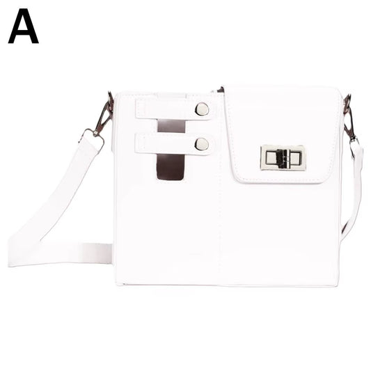 Portable Outdoor Crossbody Water Bottle Carrier with Adjustable Strap and PU Leather Storage Pocket
