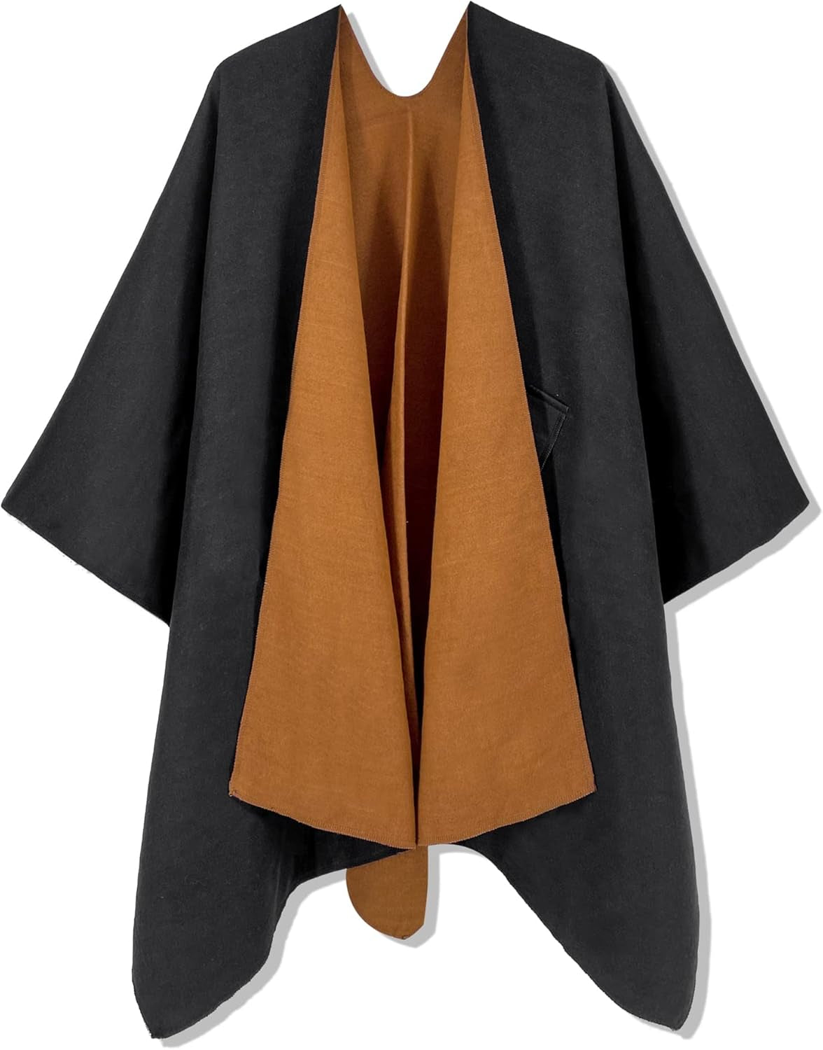 Women'S Shawl Wrap Poncho Ruana Cape Open Front Cardigan Shawls for Fall Winter