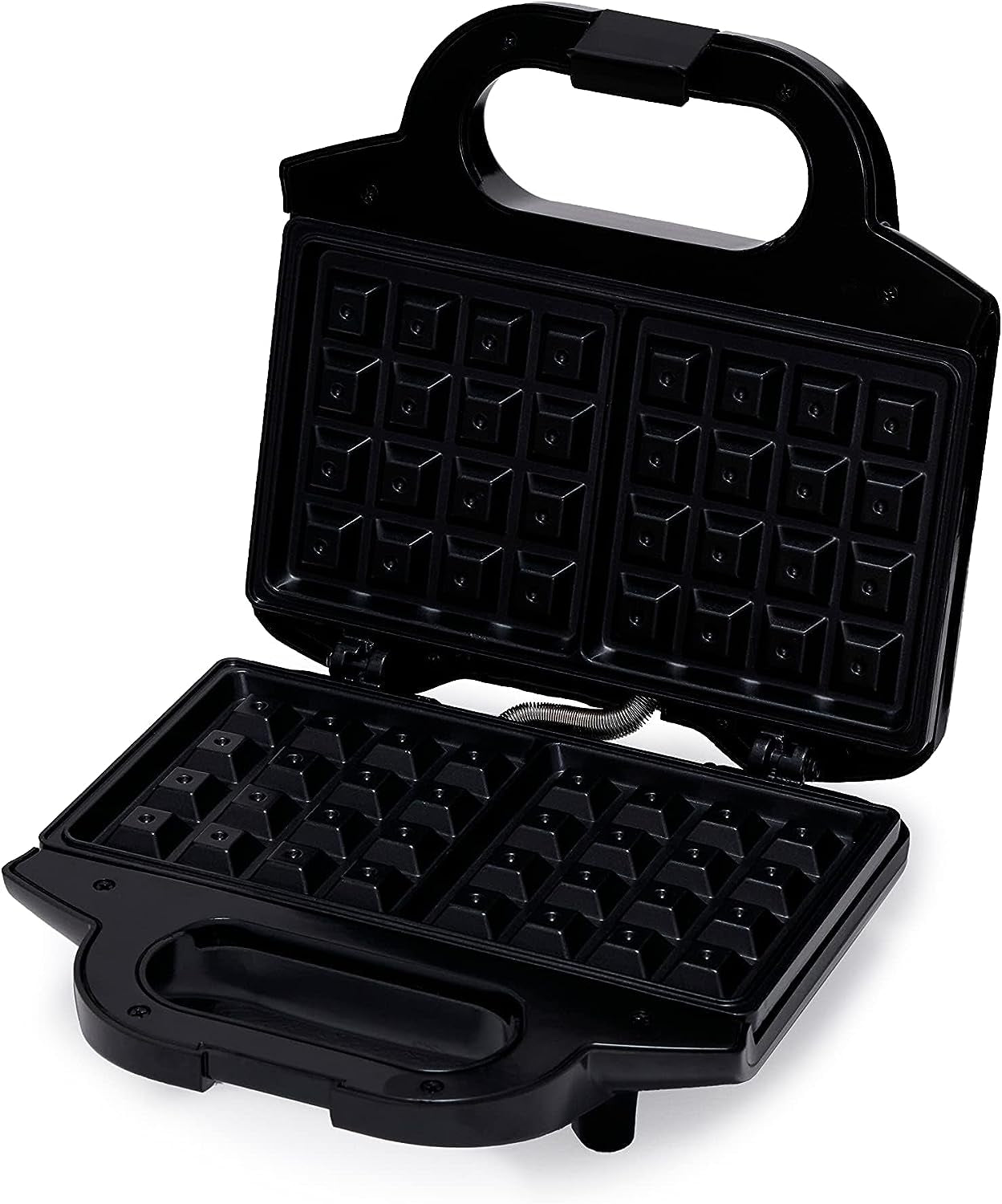 2-Slice Waffle Maker with Non-Stick Coating, Easy to Clean, 700W, Black