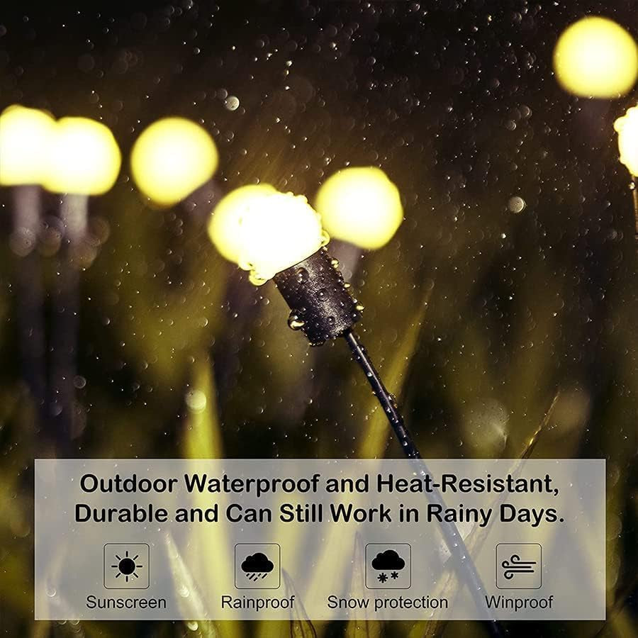 8 Pack 8 LED Solar Garden Lights, New Upgraded Swaying Starburst Solar Garden Lights, Vibrant Garden Lights Waterproof Solar Outdoor Lights, Yard Patio Pathway Decoration