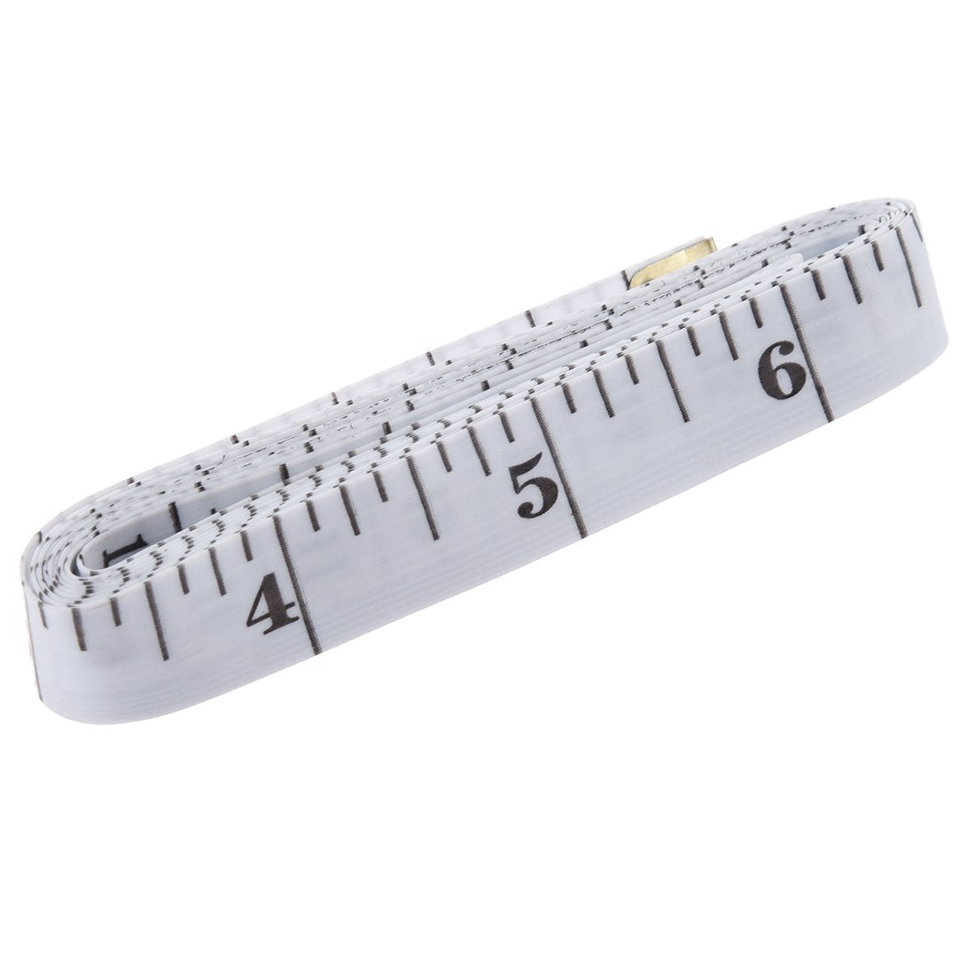 Soft Tape Measure Double Scale Body Sewing Flexible Ruler for Weight Loss Medical Body Measurement Sewing Tailor Craft Vinyl Ruler, Has Centimetre Scale on Reverse Side 60-Inch(White)