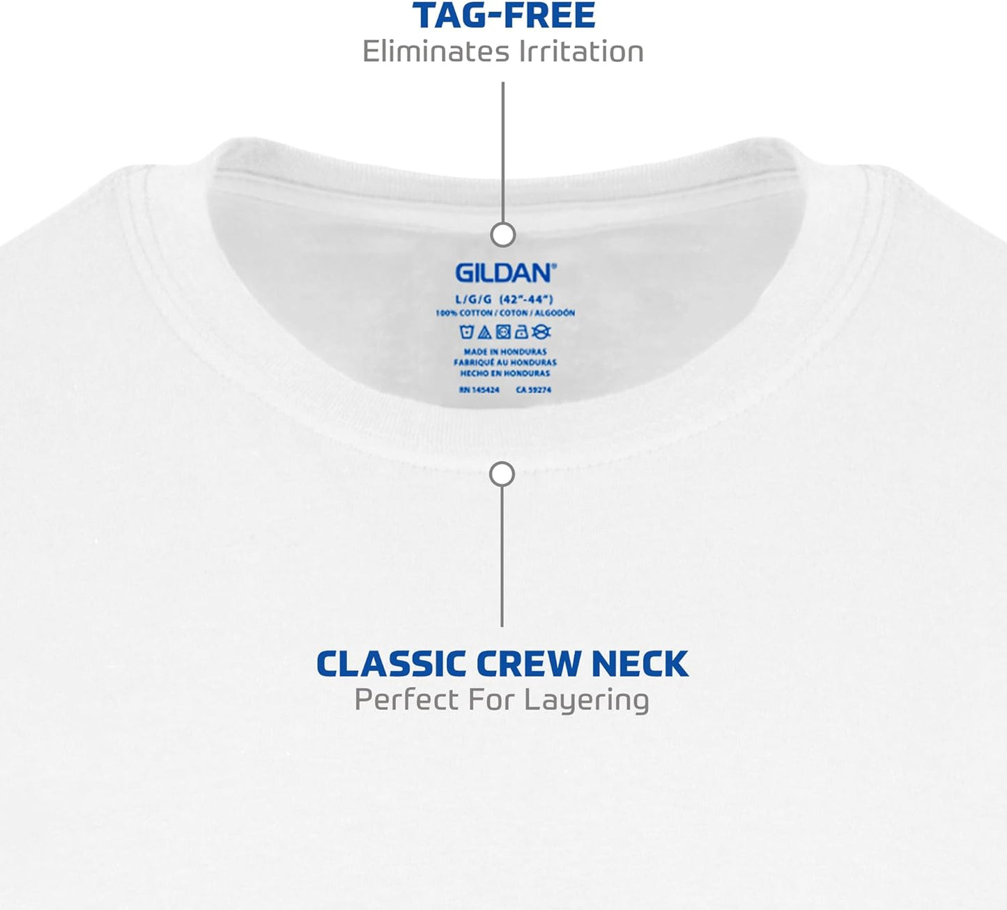 Men'S Crew T-Shirts, Multipack, Style G1100