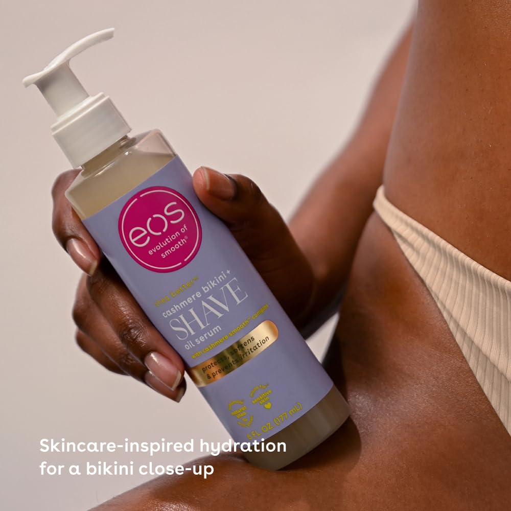 Cashmere Skin Collection Shave Oil- Vanilla Cashmere Scented, Entire Bikini Area-Approved, 6 Fl Oz