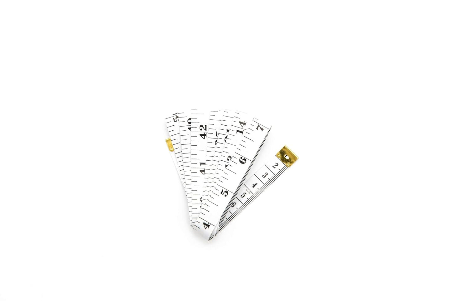Soft Tape Measure Double Scale Body Sewing Flexible Ruler for Weight Loss Medical Body Measurement Sewing Tailor Craft Vinyl Ruler, Has Centimetre Scale on Reverse Side 60-Inch(White)