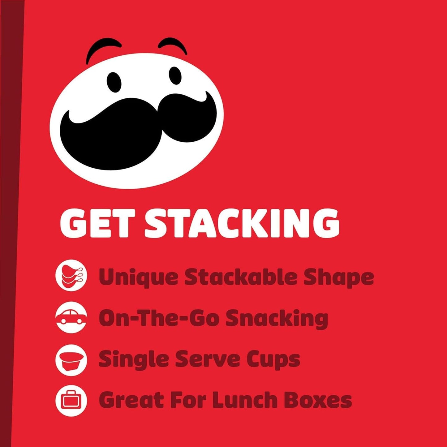 Potato Crisps Chips, Lunch Snacks, On-The-Go Snacks, Snack Stacks, Variety Pack, 19.3Oz Box (27 Cups)