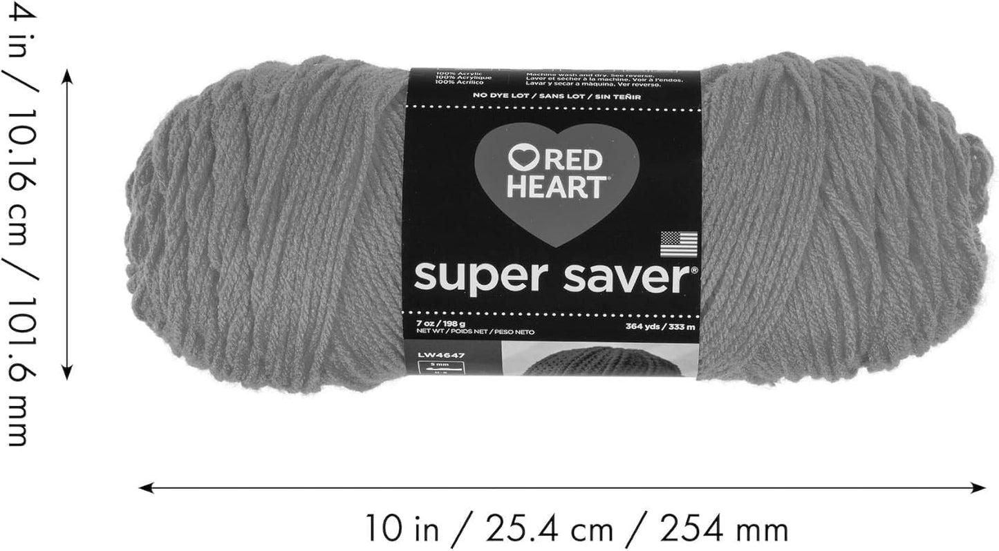 Super Saver Black Yarn - 3 Pack of 198G/7Oz - Acrylic - 4 Medium (Worsted) - 364 Yards - Knitting/Crochet