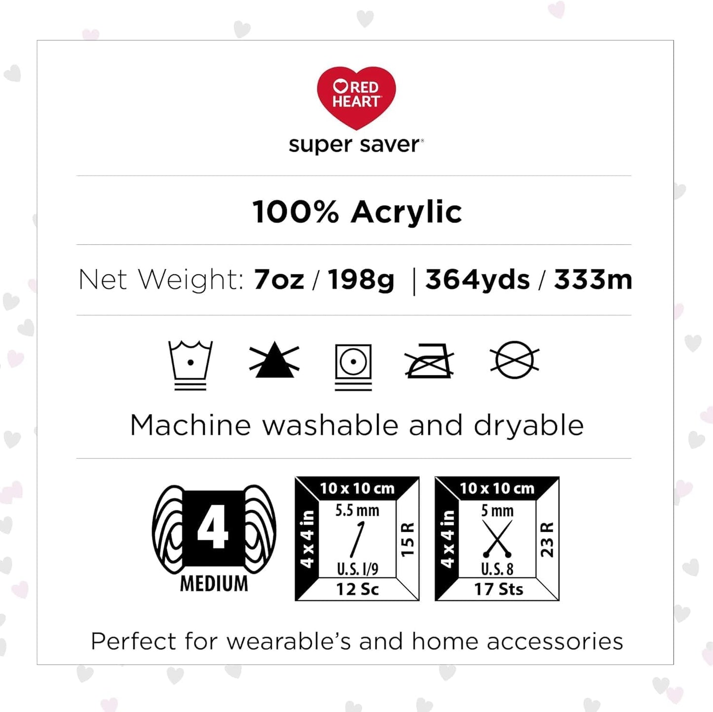 Super Saver Black Yarn - 3 Pack of 198G/7Oz - Acrylic - 4 Medium (Worsted) - 364 Yards - Knitting/Crochet