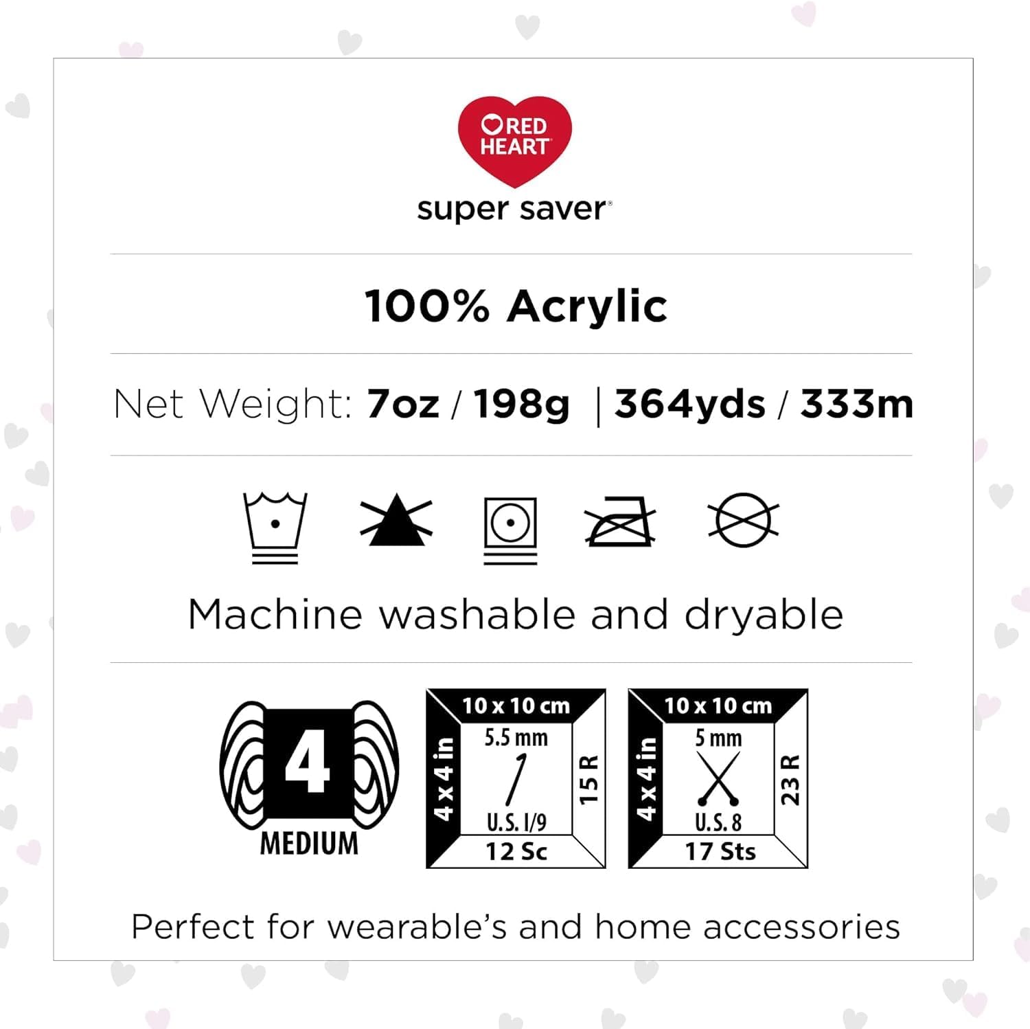 Super Saver Black Yarn - 3 Pack of 198G/7Oz - Acrylic - 4 Medium (Worsted) - 364 Yards - Knitting/Crochet