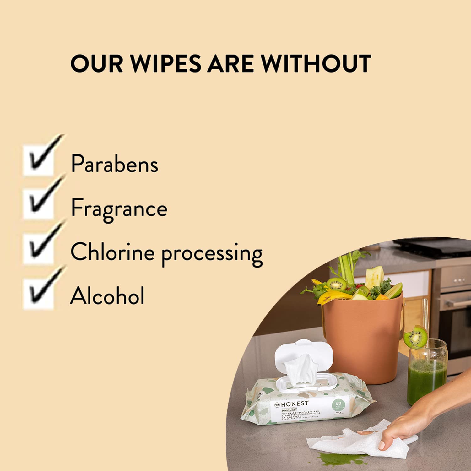 Clean Conscious Unscented Wipes | over 99% Water, Compostable, Plant-Based, Baby Wipes | Hypoallergenic for Sensitive Skin, EWG Verified | Pattern Play, 720 Count