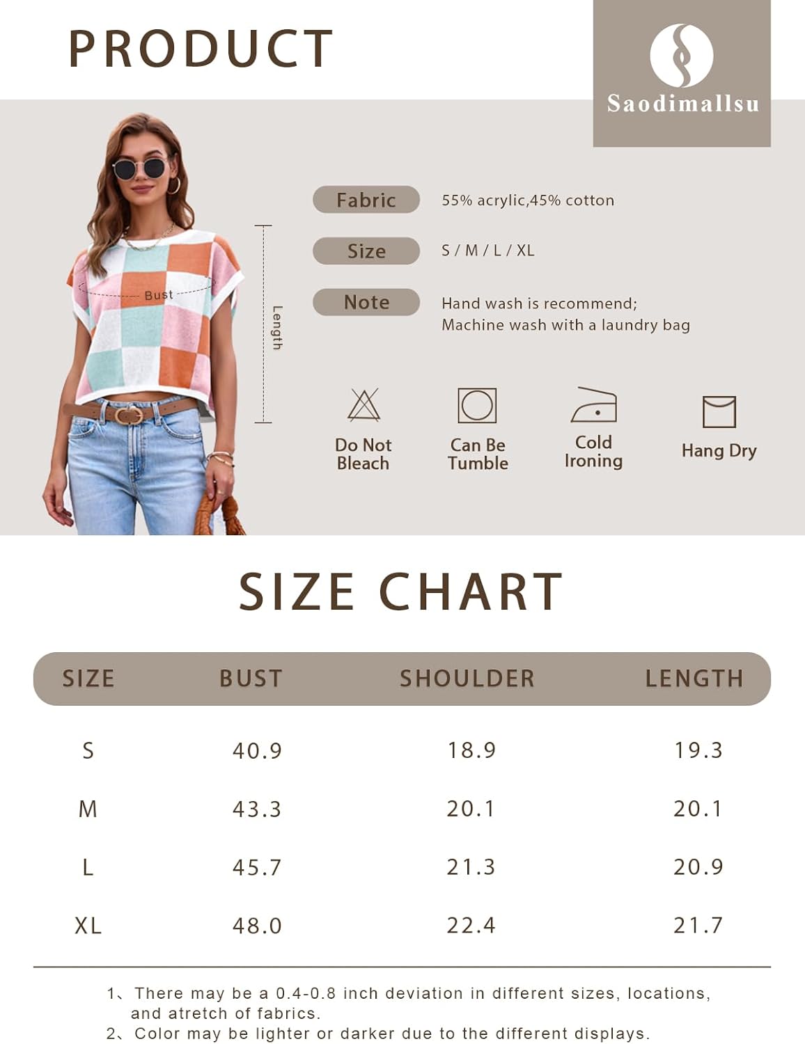 Womens Cap Sleeve Crop Tops Summer Color Block Going Out Crew Neck Knit Trendy Casual Sweater