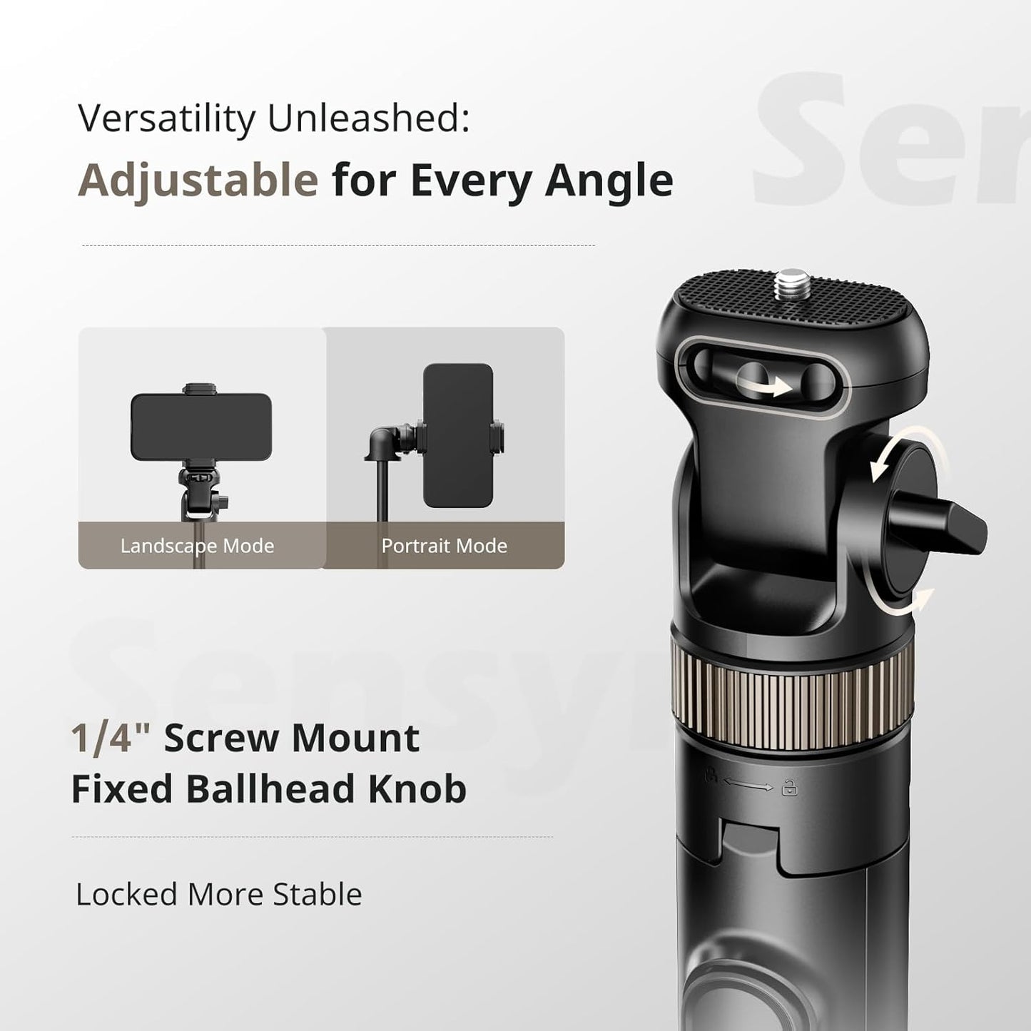 72"" Phone Tripod, Extendable Tripod for Iphone & Selfie Stick with Detachable Phone Holder & Wireless Remote, Iphone Tripod Compatible with All Cell Phones, Camera, Black