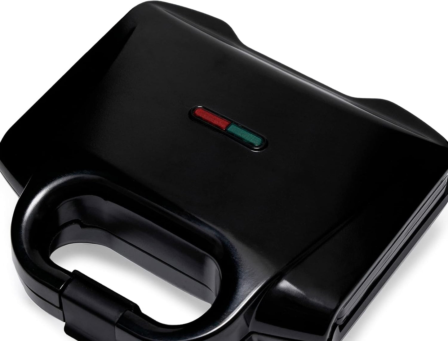 2-Slice Waffle Maker with Non-Stick Coating, Easy to Clean, 700W, Black