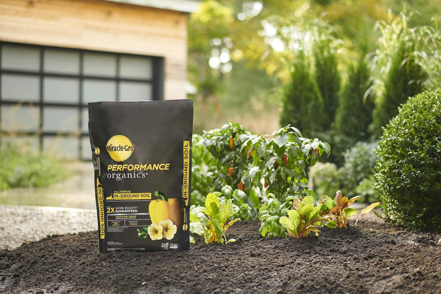 Performance Organics All Purpose In-Ground Soil - Organic and Natural Ingredients, Soil for Vegetables, Flowers and Herbs, Feeds for up to 3 Months, 1.3 Cu. Ft.