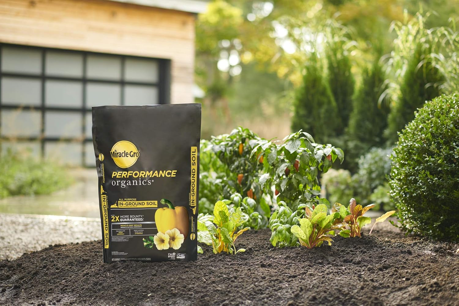 Performance Organics All Purpose In-Ground Soil - Organic and Natural Ingredients, Soil for Vegetables, Flowers and Herbs, Feeds for up to 3 Months, 1.3 Cu. Ft.