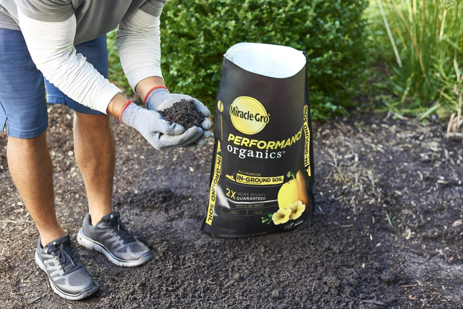 Performance Organics All Purpose In-Ground Soil - Organic and Natural Ingredients, Soil for Vegetables, Flowers and Herbs, Feeds for up to 3 Months, 1.3 Cu. Ft.