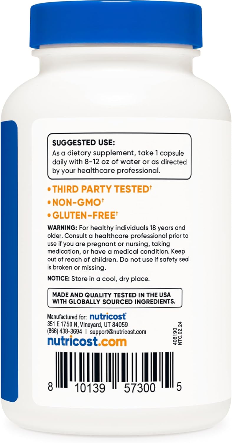 Zinc Picolinate 50Mg, 240 Vegetarian Capsules - Gluten Free and Non-Gmo (240 Caps)