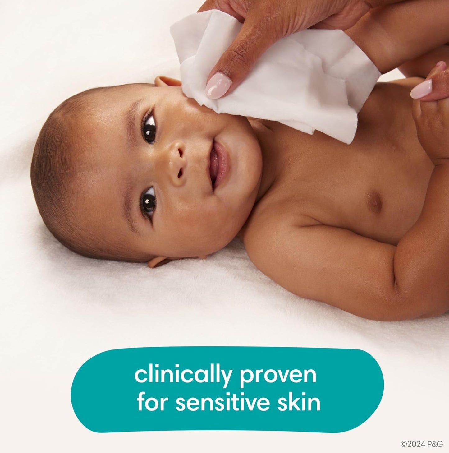 Sensitive Baby Wipes, Water Based, Hypoallergenic and Unscented, 16 Flip-Top Packs (1344 Wipes Total)