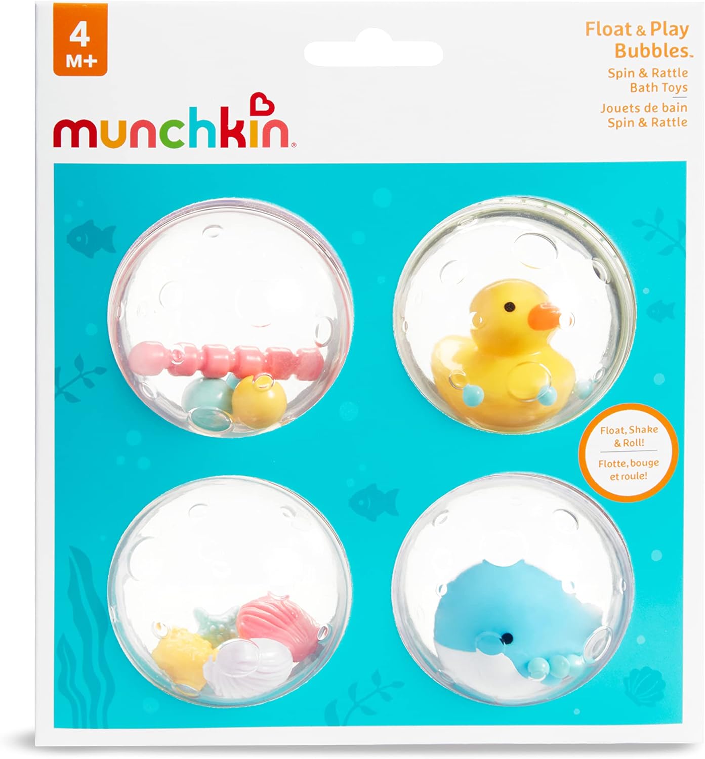 ® Float & Play Bubbles™ Baby and Toddler Bath Toy, 4 Count