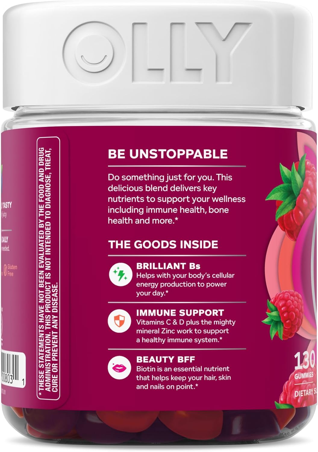 Women'S Multivitamin Gummy, Vitamins A, D, C, E, Biotin, Folic Acid, Adult Chewable Vitamin, Berry Flavor, 65 Day Supply - 130 Count (Packaging May Vary)