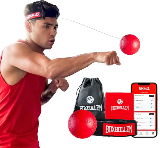 Premium MMA Reflex Ball with Adjustable Strap and App Integration - Endorsed by Celebrities - Single Pack