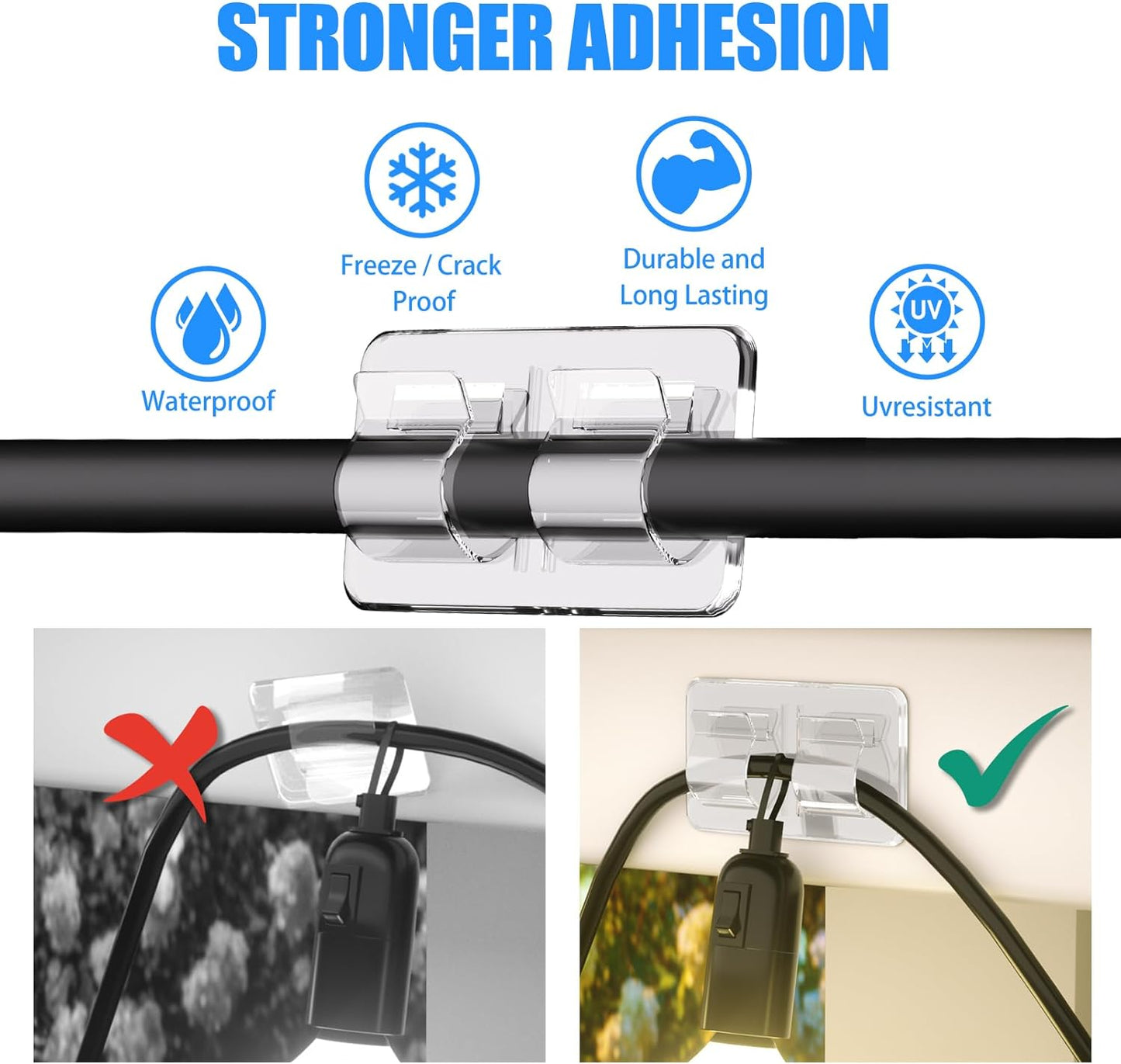 Outdoor String Light Clips
