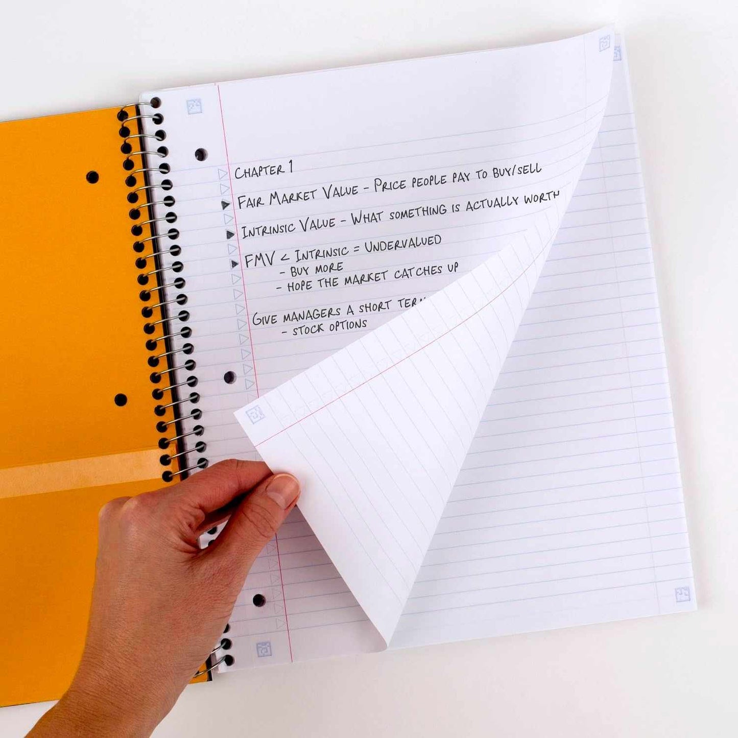 Spiral Notebook Study App 6 Pack College Ruled 8.5 x 11 inches