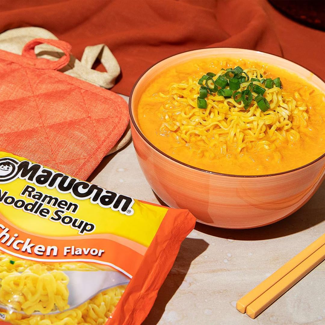 Ramen Chicken, Instant Ramen Noodles, Ready to Eat Meals, 3 Oz, 24 Count