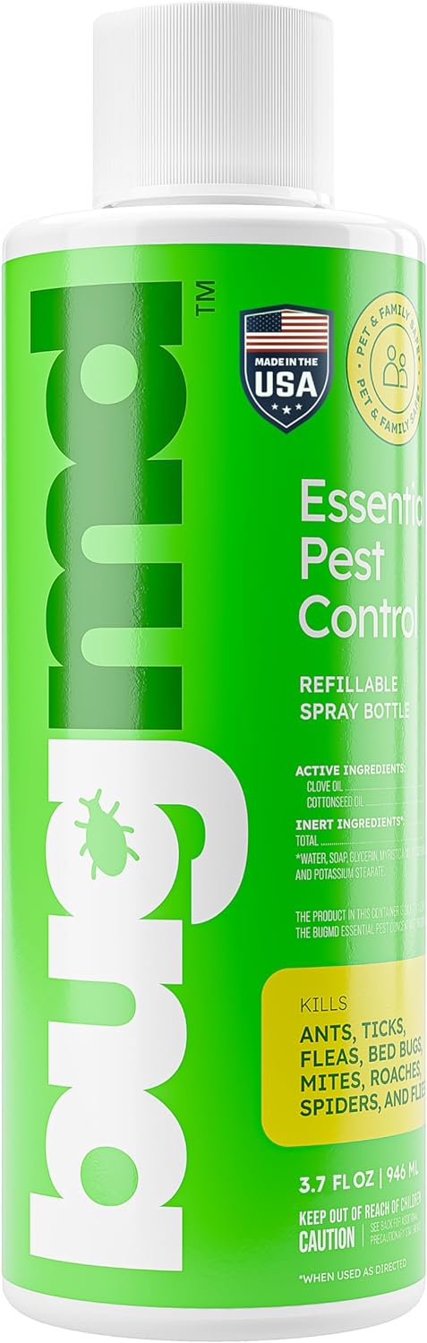 Ant Killer & Bug Spray Concentrate - Indoor Cockroach and Roach Killer, Spider and Flea Spray for Home, Fly and Insect Defense, Essential Oils, Plant-Powered, Eco-Friendly Pest Control - 3.7 Oz
