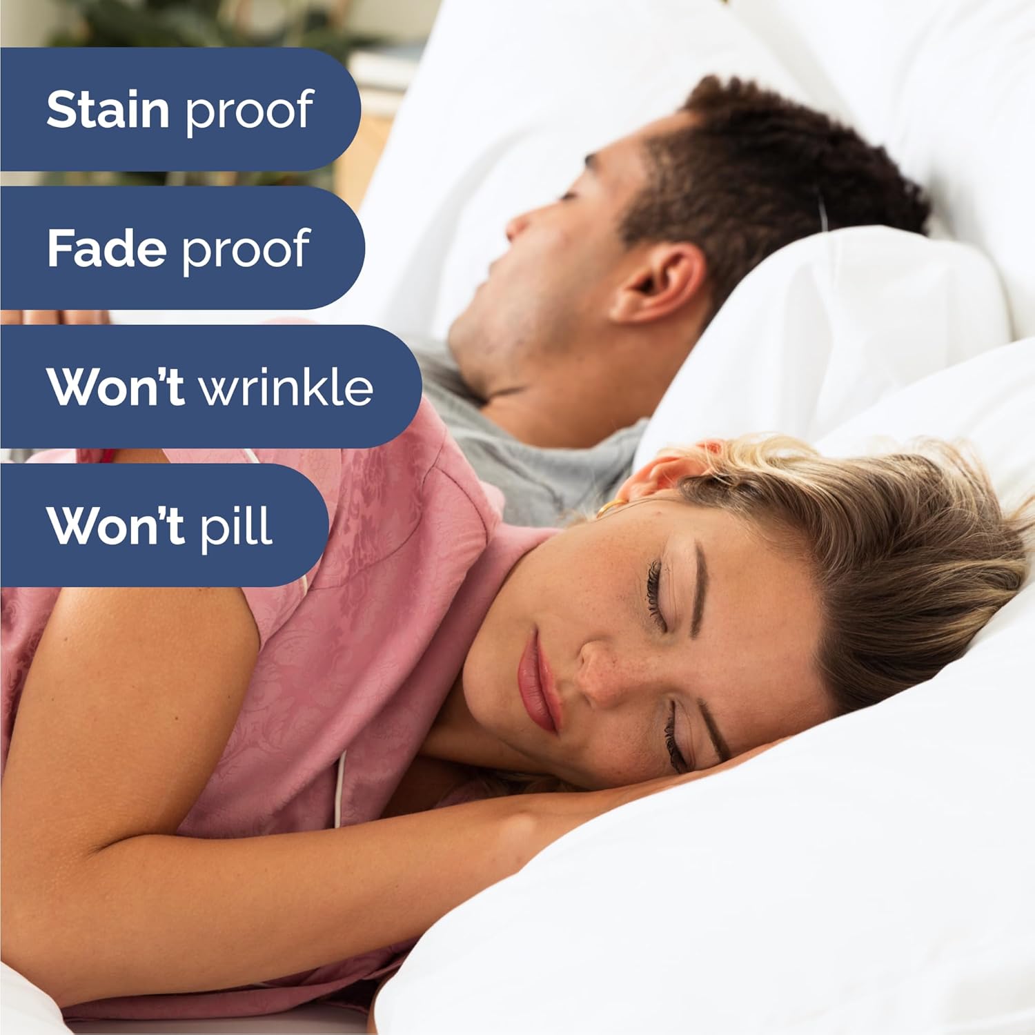 Queen 6 Piece Sheet Set - Breathable & Cooling Bed Sheets - Hotel Luxury Bed Sheets for Women, Men, Kids & Teens - Comfy Bedding W/ Deep Pockets & Easy Fit - Soft & Wrinkle Free - Queen White Sheets