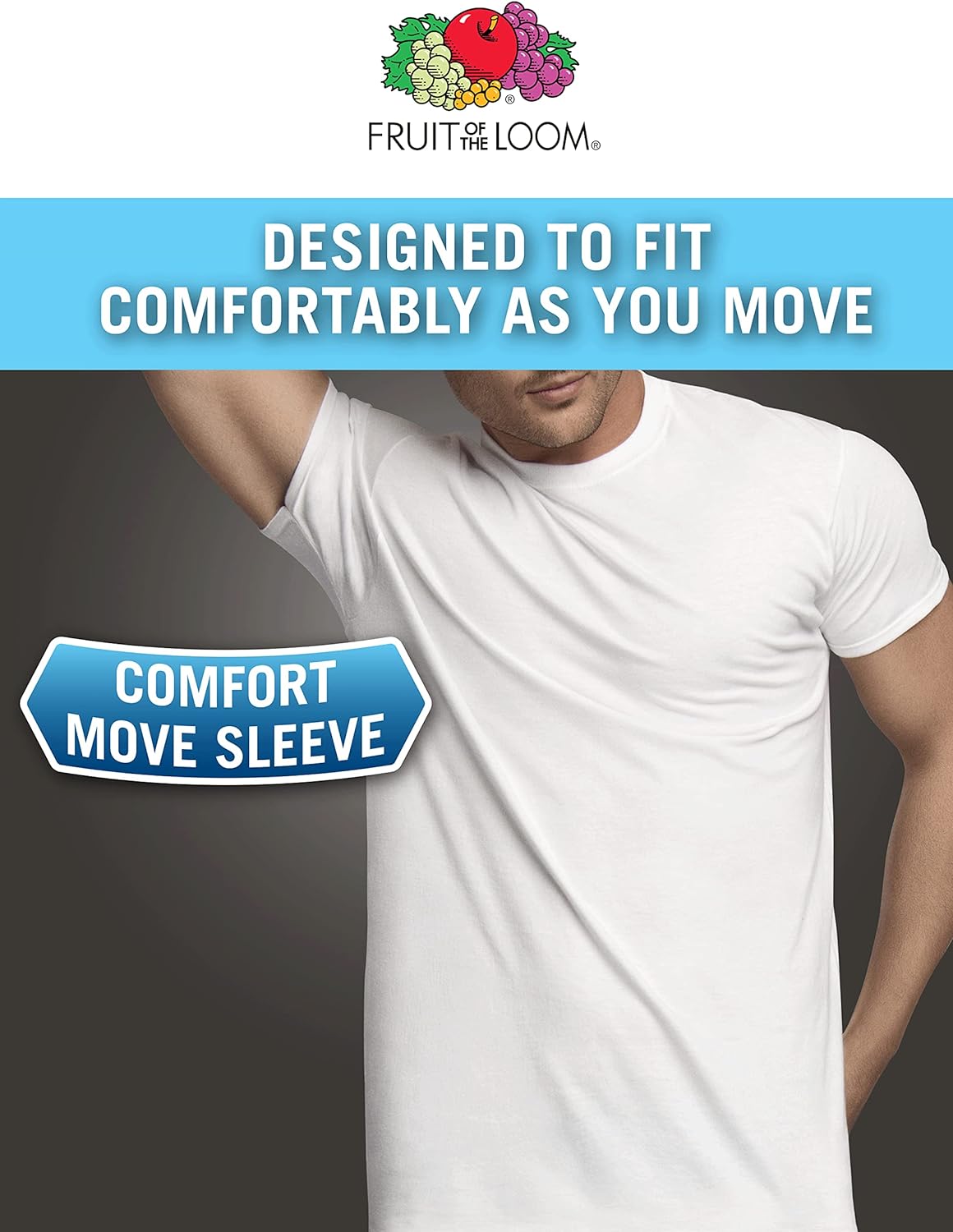 Men'S Eversoft Cotton Stay Tucked Crew T-Shirt