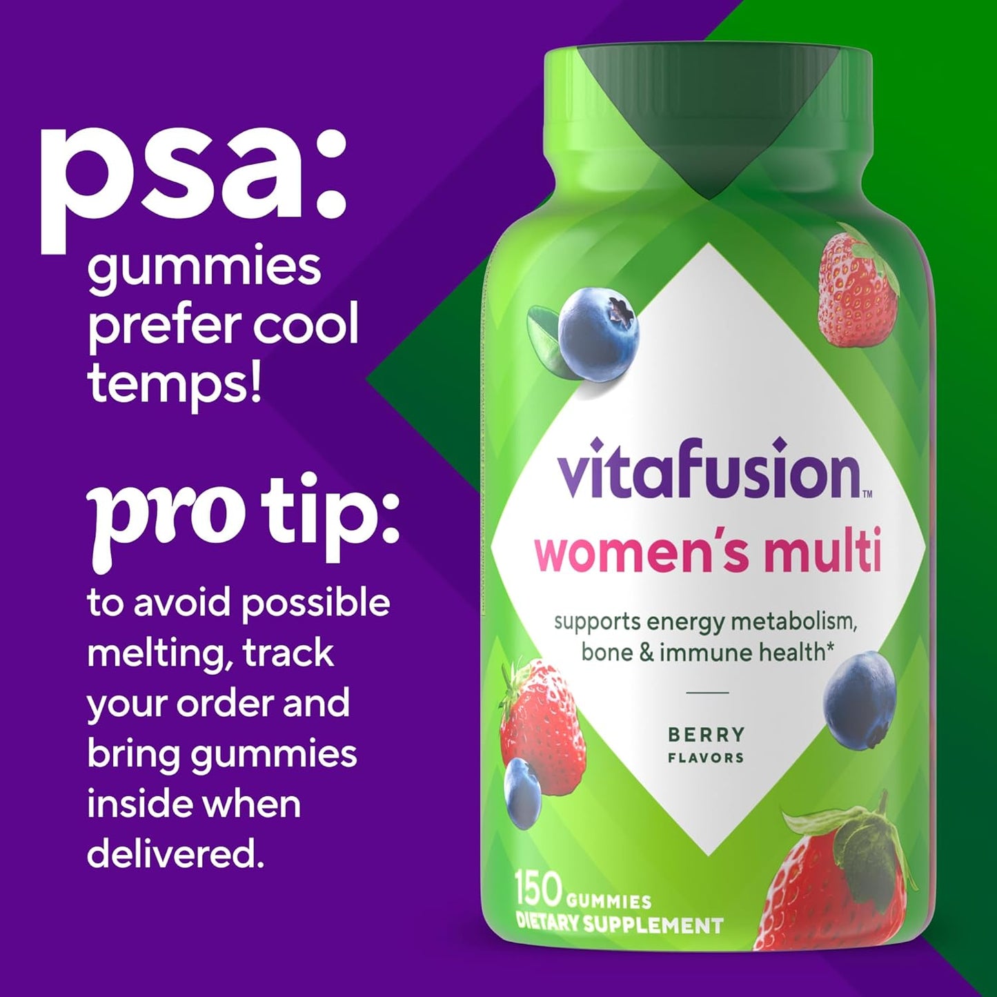 Womens Multivitamin Gummies, Berry Flavored Daily Vitamins for Women with Vitamins A,C,D,E,B-6 and B-12, America’S Number 1 Gummy Vitamin Brand, 75 Days Supply, 150 Count (Package May Vary)