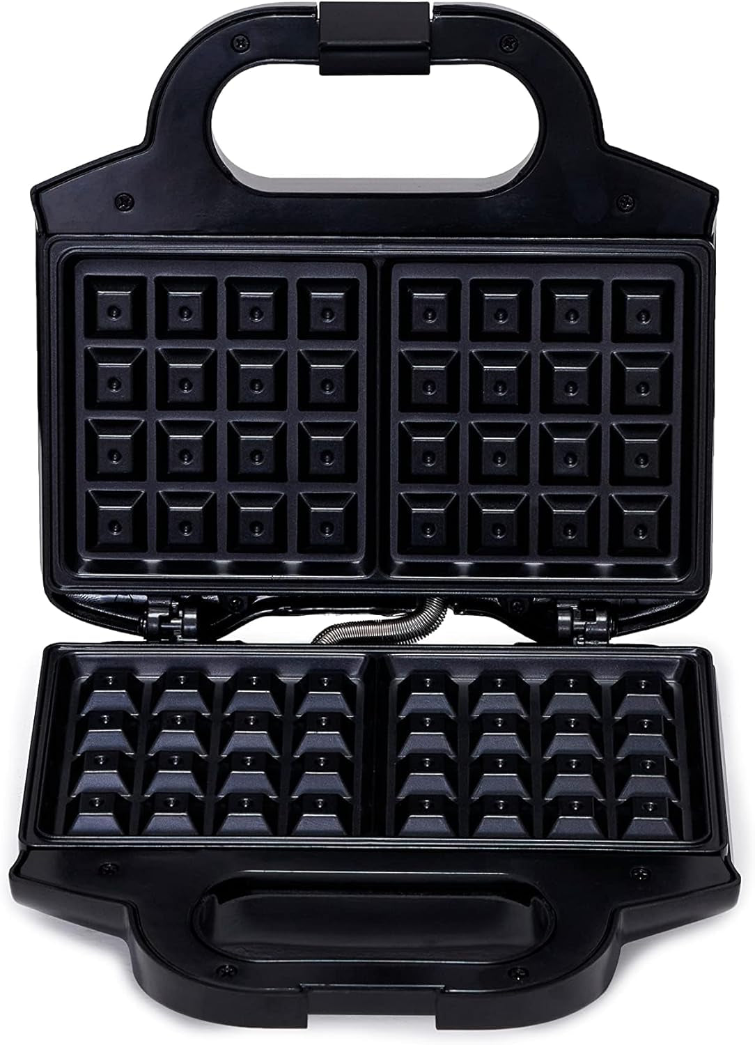 2-Slice Waffle Maker with Non-Stick Coating, Easy to Clean, 700W, Black