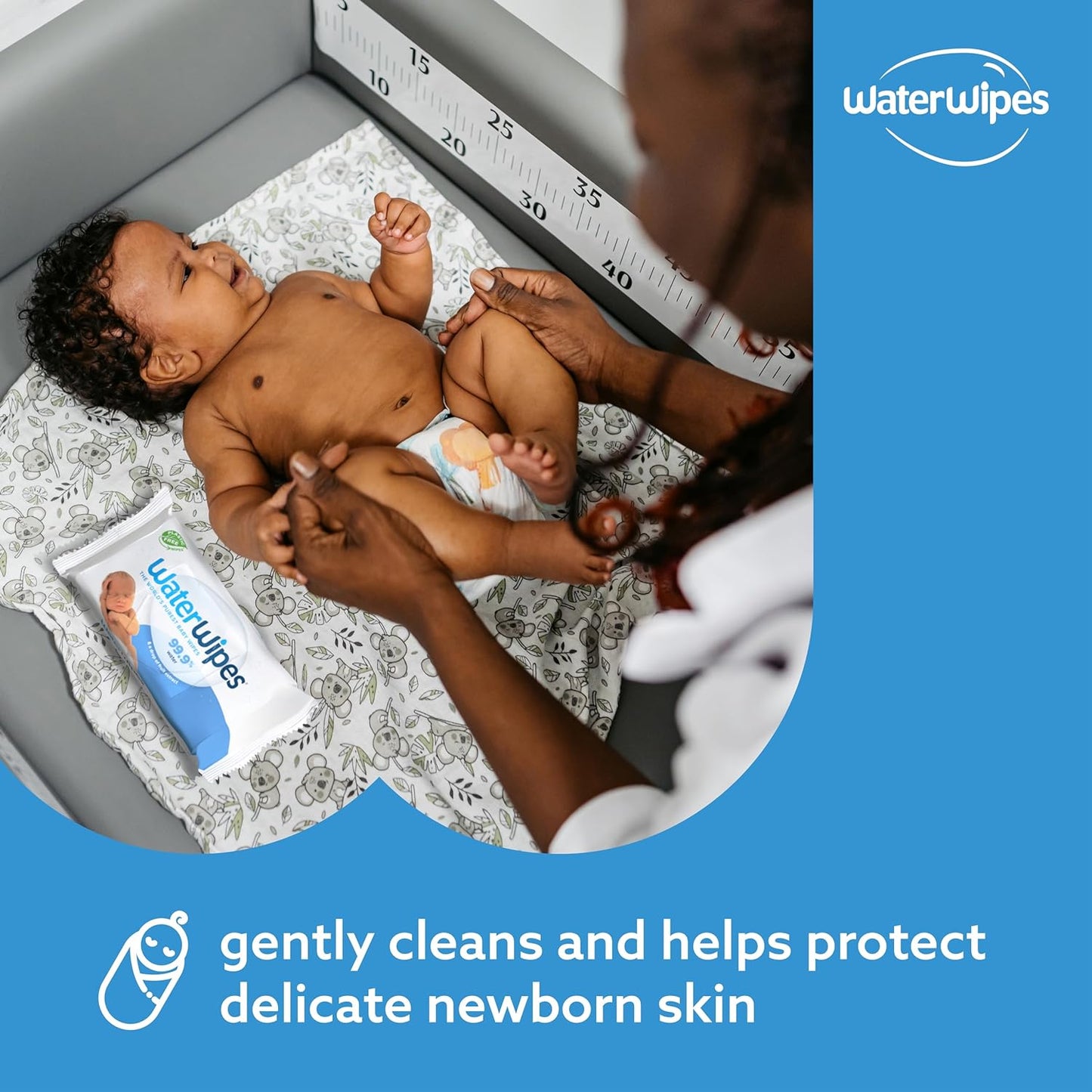 Plastic-Free Original-Baby Wipes, 99.9% Water Based Wipes, Unscented & Hypoallergenic for Sensitive Skin, 240 Count (4 Packs), Packaging May Vary