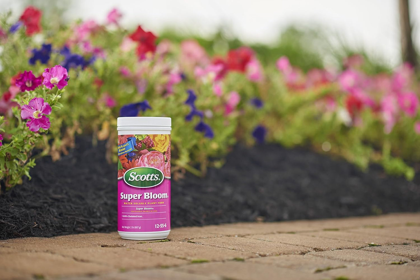 Super Bloom Water Soluble Plant Food, 2 Lb - NPK 12-55-6 - Fertilizer for Outdoor Flowers, Fruiting Plants, Containers and Bed Areas - Feeds Plants Instantly