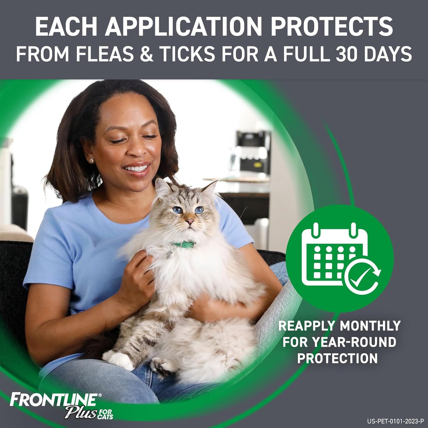 plus Flea and Tick Treatment for Cats over 1.5 Lbs. 3 Treatments