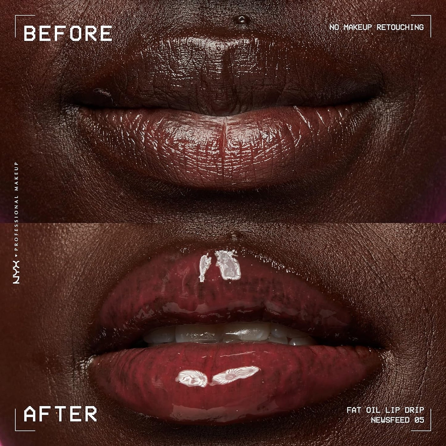 Fat Oil Lip Drip, Moisturizing, Shiny and Vegan Tinted Lip Gloss - Newsfeed (Rose Nude)