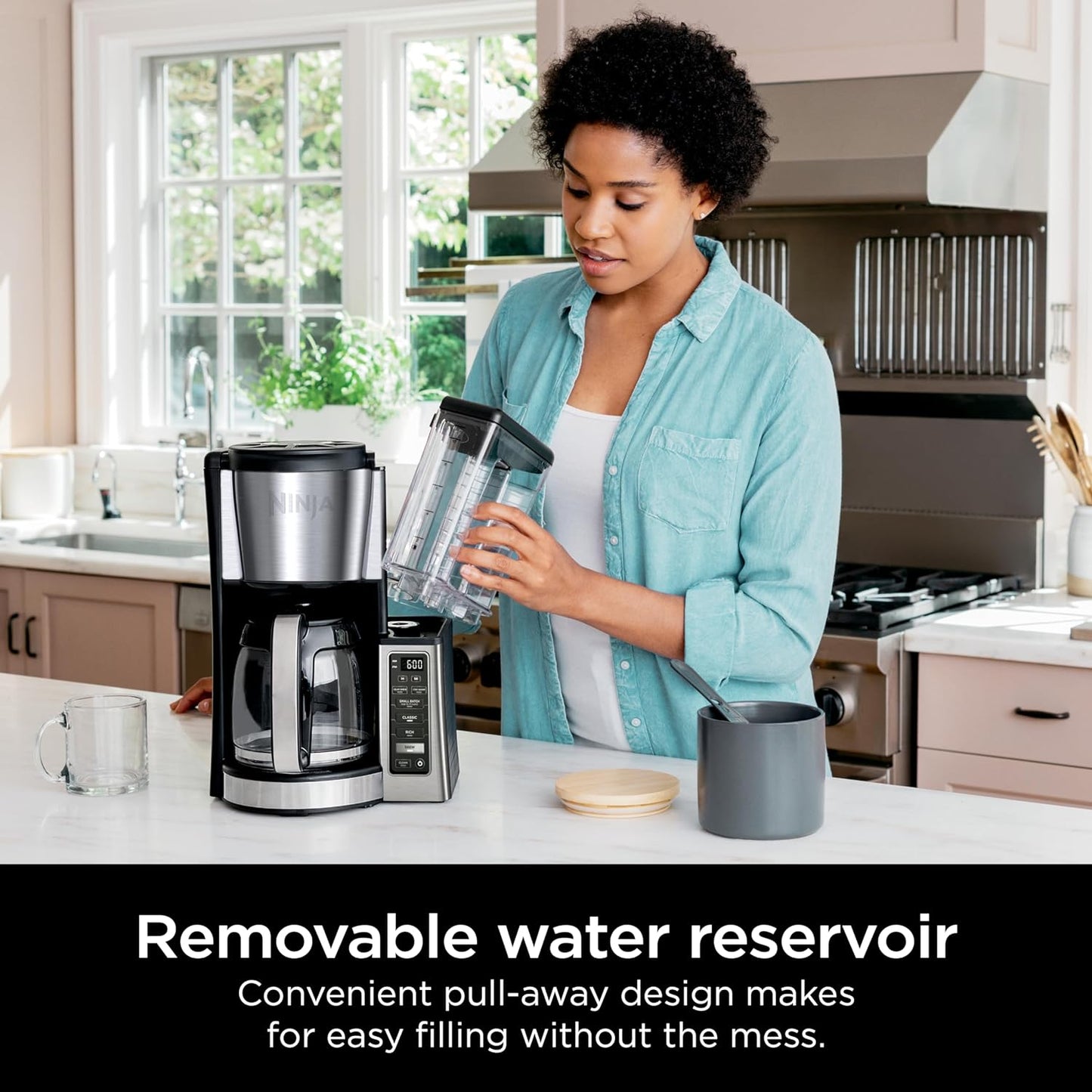 12-Cup Programmable Coffee Brewer, 2 Brew Styles, Adjustable Warm Plate, 60Oz Water Reservoir, Delay Brew - Black/Stainless Steel