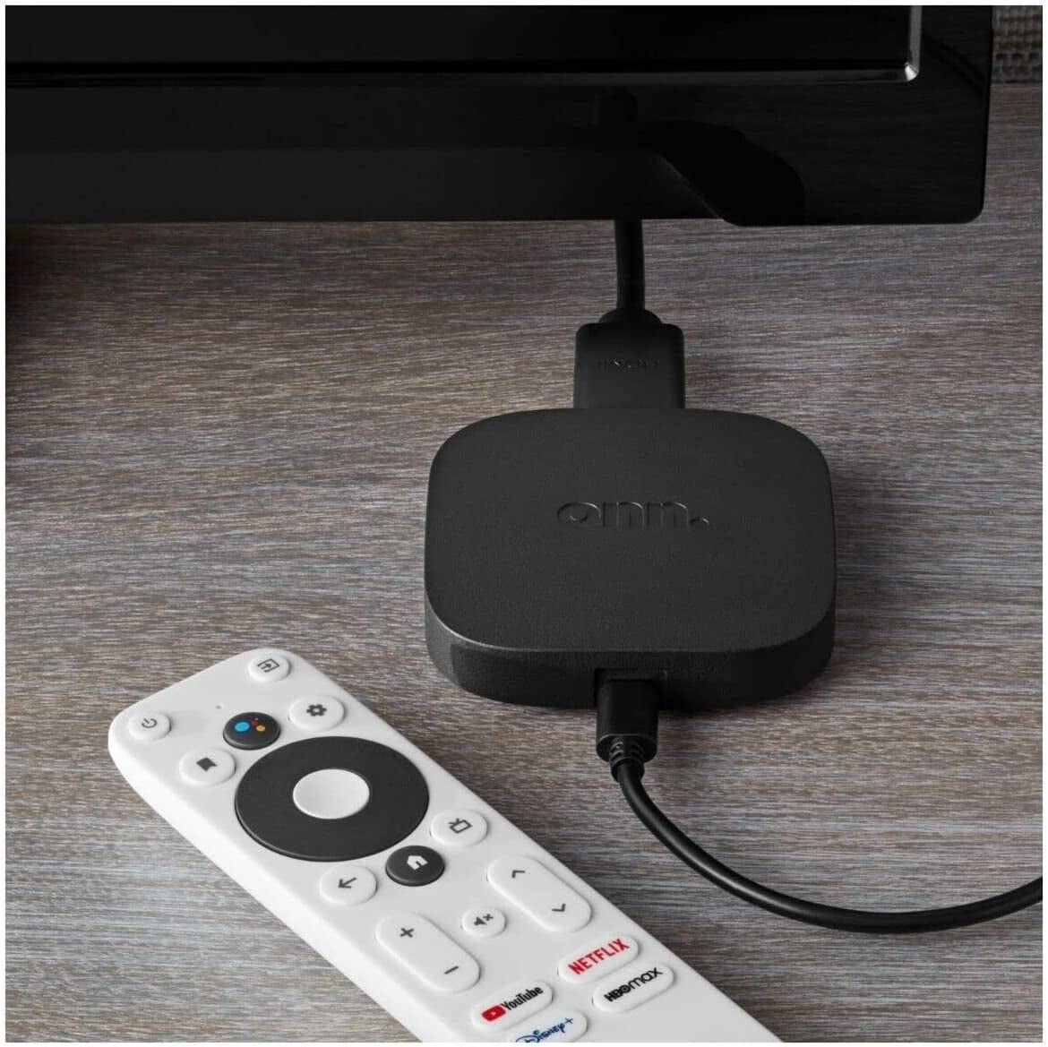 Onn Android TV 4K UHD Streaming Device with Voice Remote Control & HDMI Cable