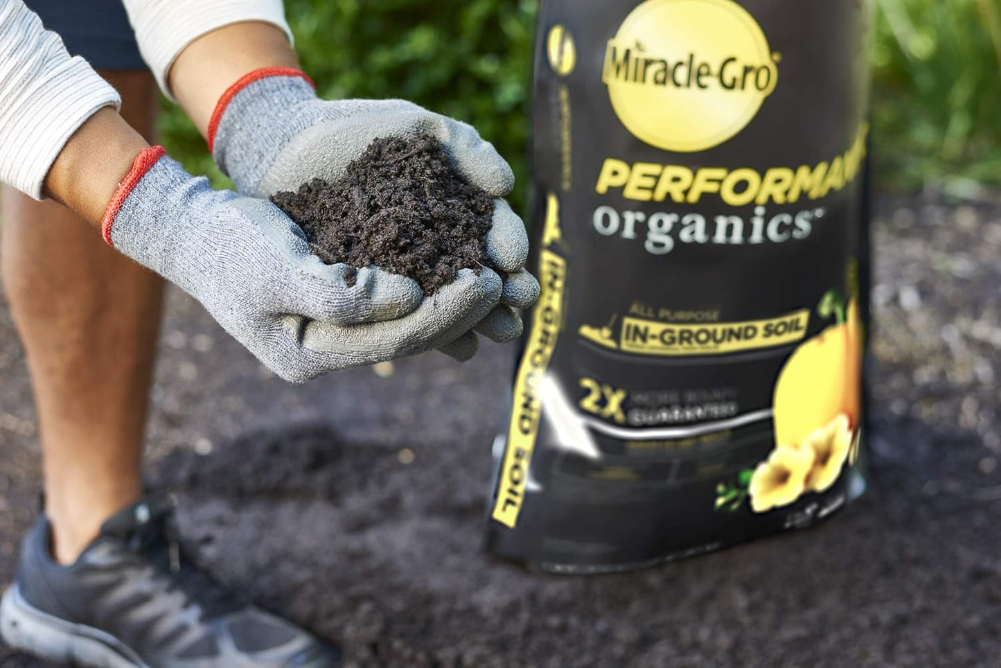 Performance Organics All Purpose In-Ground Soil - Organic and Natural Ingredients, Soil for Vegetables, Flowers and Herbs, Feeds for up to 3 Months, 1.3 Cu. Ft.