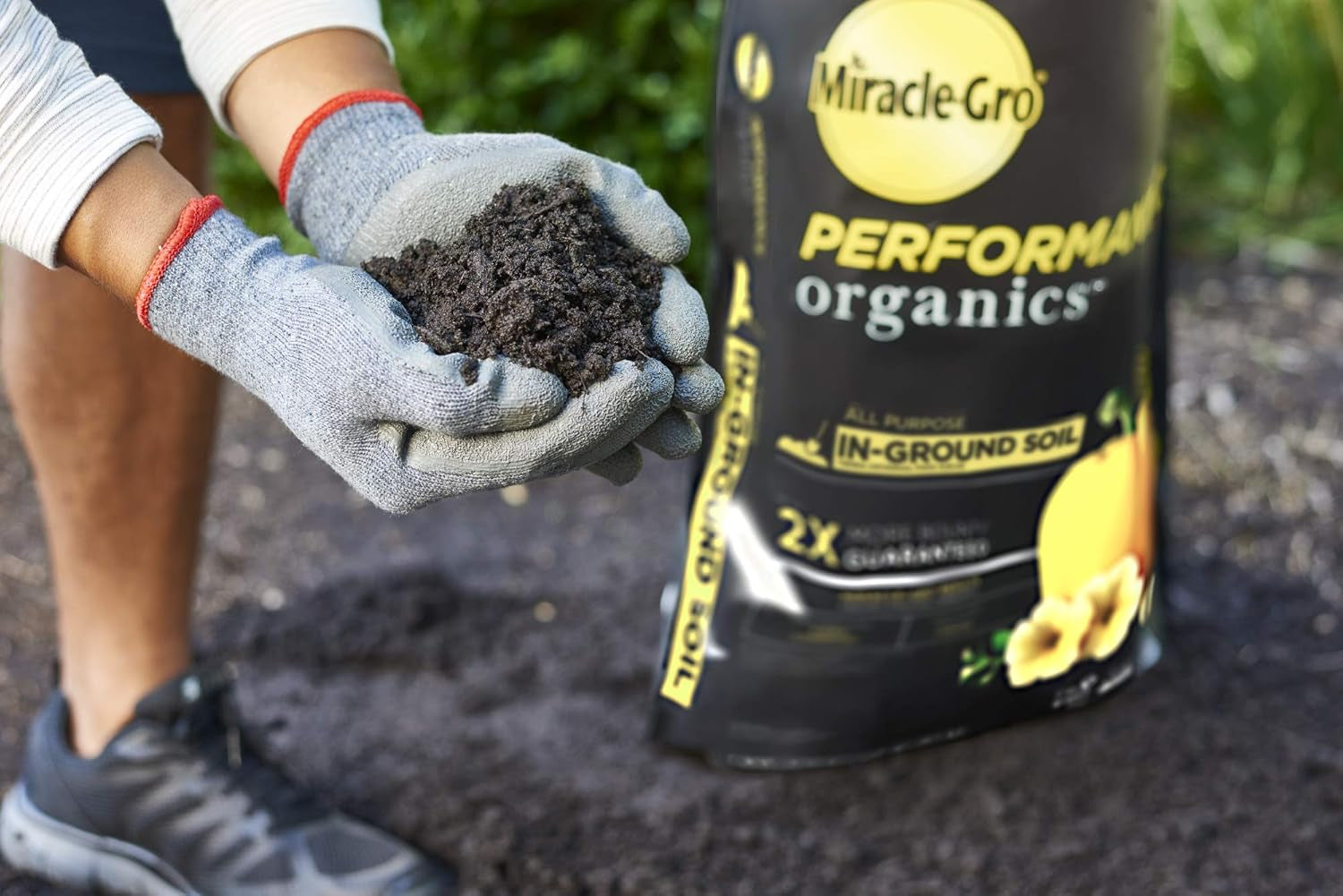 Performance Organics All Purpose In-Ground Soil - Organic and Natural Ingredients, Soil for Vegetables, Flowers and Herbs, Feeds for up to 3 Months, 1.3 Cu. Ft.