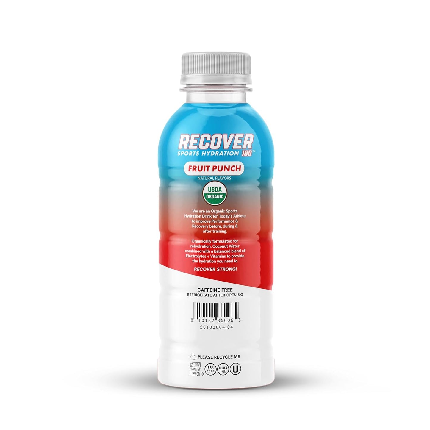 Revitalize Your Game: Organic Hydration Sports Drink - Sugar-Free, Low-Calorie, Vitamin-Infused Electrolyte Boost (Fruit Punch, 12-Pack)