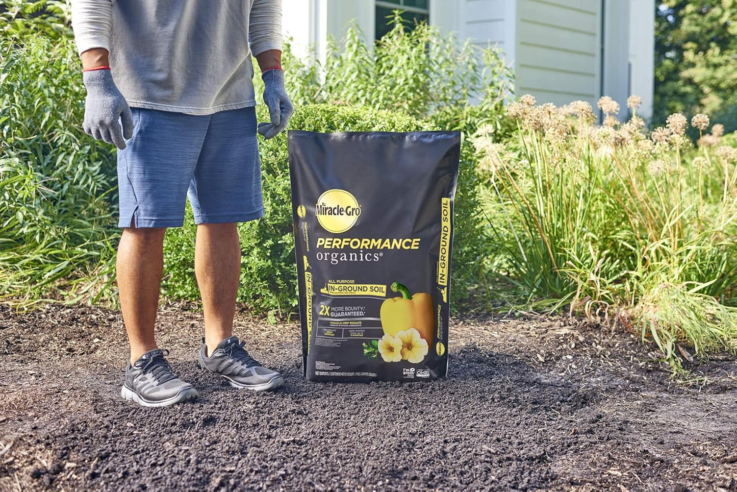 Performance Organics All Purpose In-Ground Soil - Organic and Natural Ingredients, Soil for Vegetables, Flowers and Herbs, Feeds for up to 3 Months, 1.3 Cu. Ft.