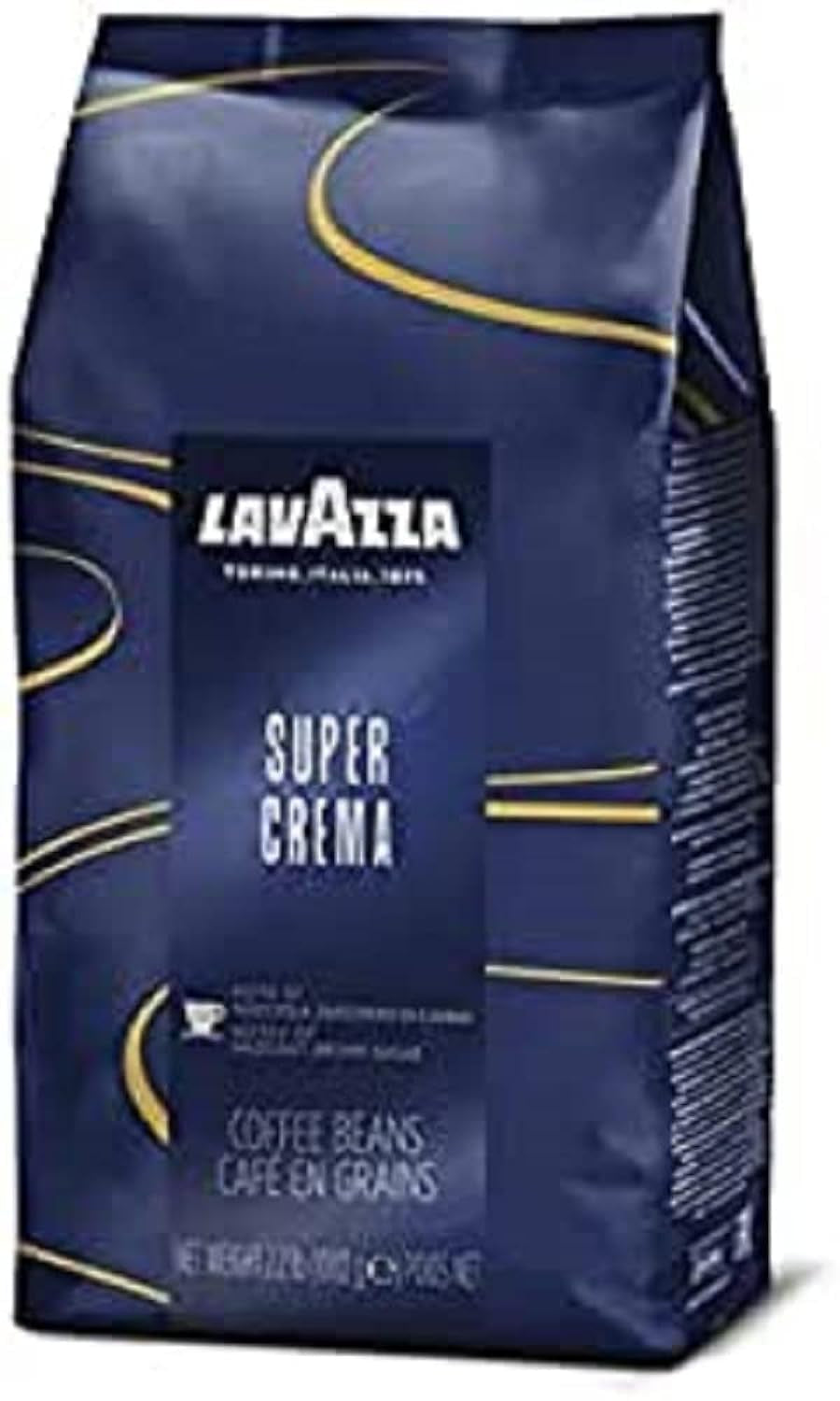 Super Crema Whole Bean Coffee Blend, Light-Medium Espresso Roast, 2.2 Pound (Pack of 1) ,Premium Quality, Aromatic, Mild and Creamy