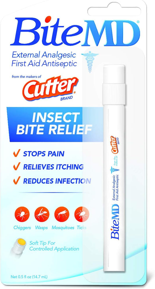 Bitemd Insect Bite Relief Stick, Analgesic and Antiseptic 0.5 Fl Oz (Pack of 1)