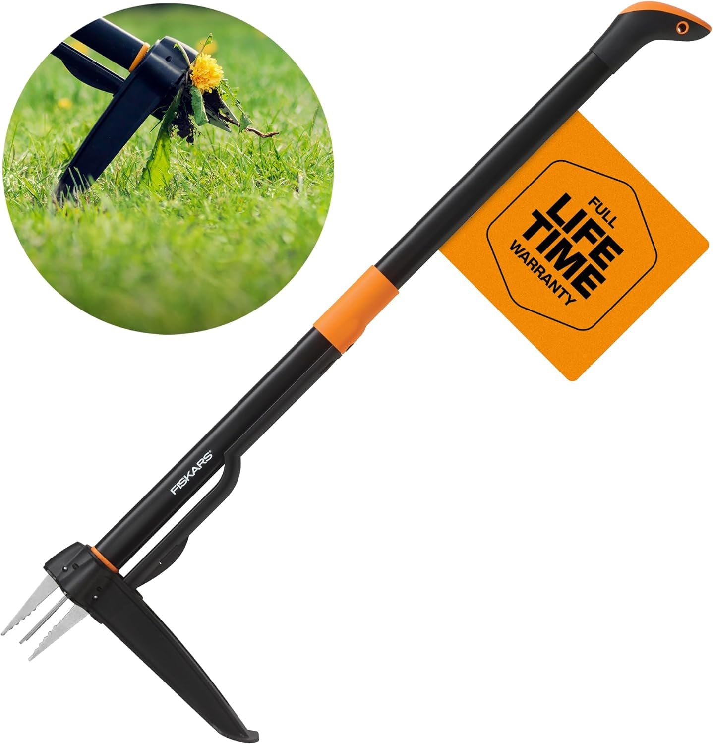 4-Claw Stand up Weed Puller Tool, Gardening Hand Weeding Tool with 39" Long Ergonomic Handle with Easy-Eject Mechanism