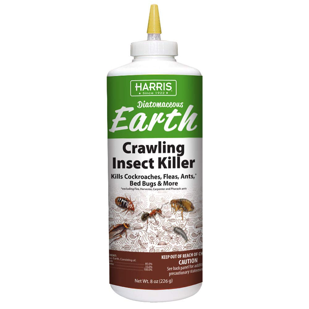 Diatomaceous Earth Crawling Insect Killer, 8Oz for Roaches, Fleas, Ants, Bed Bugs, and More…