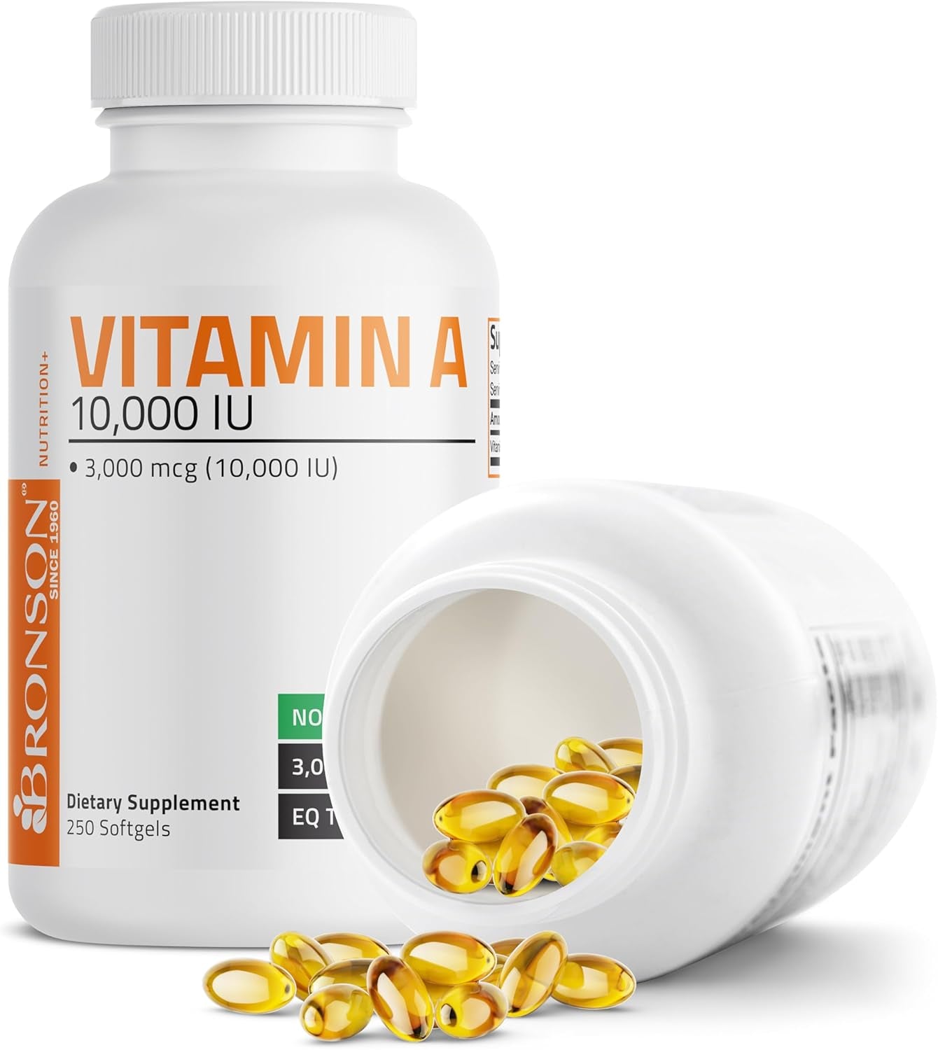 Vitamin a 10,000 IU Premium Non-Gmo Formula Supports Healthy Vision & Immune System and Healthy Growth & Reproduction, 250 Softgels